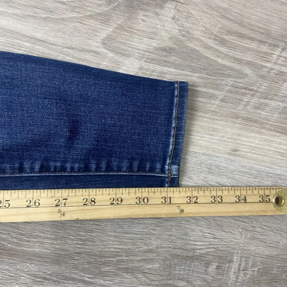 American Eagle Next Level Stretch High Waisted Skinny Dark‎ Blue 0 Long - Picture 5 of 12